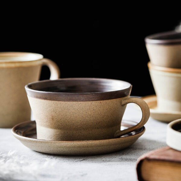 Stoneware coffee cup - Image 3