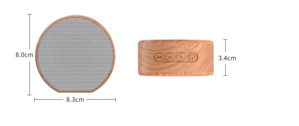 Mini Wood Bluetooth Speaker Portable Outdoor Wireless Support AUX TF - Image 6