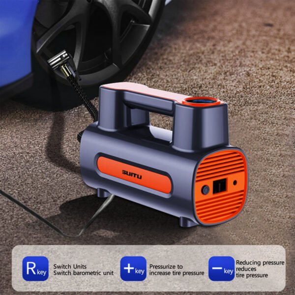 Tire Inflator 12V DC Portable Compressor Electric DC Auto Tire Pumps For Car Tires - Image 9