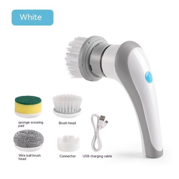 Electric Cleaning Brush 4 In 1 Spinning Scrubber Handheld Electric Cordless Cleaning Brush Portable - Image 6