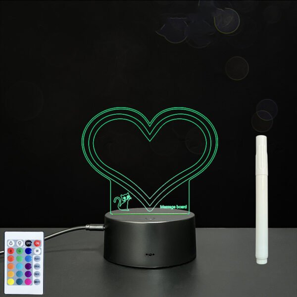 3D Acrylic Board Handwriting Message Board LED Light - Image 3